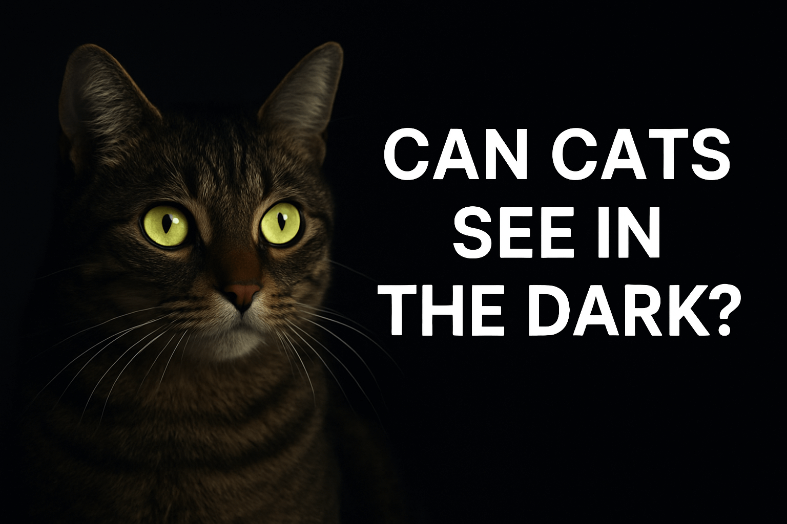 cats eyes in the dark
